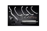 Sistema di scarico completo per Kawasaki Zrx1100 Zrx1200 97-07 4-1 Silenziatore Bsau ovale in acciaio da 450 mm