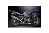 Sistema di scarico completo per Kawasaki Zzr1400 06-07 4-2 450mm Stainless Ovale Bsau Silenziatori