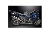 Système d'échappement complet pour Kawasaki Zzr1400 06-07 4-1 450mm Inox Ovale Bsau