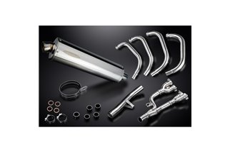 Système d'échappement complet pour Suzuki Gsx1400 2006-2007 4-1 450mm, silencieux ovale en acier inoxydable