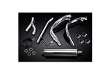 Sistema di scarico completo per Suzuki Gsx1300R Hayabusa 99-07 Decat Full 4-1 450mm Stainless Ovale Bsau