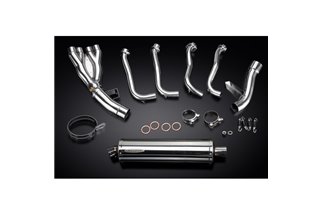 Système d'échappement complet pour Yamaha Fz1 Fazer Fz1S 06-15, silencieux ovale en acier inoxydable, 4-1, 450mm