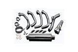 Sistema di scarico completo per Kawasaki Z900Rs 2018-23 Silenziatore Bsau ovale inossidabile da 450 mm