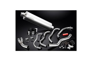 Full Exhaust System for Kawasaki Zzr600 D/E Zzr400 K/N 90-09 4-1 450Mm Oval Stainless Silencer