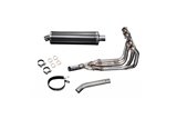 Sistema di scarico completo silenziatore in carbonio in carbonio 450mm bsau honda cbr600f 1991 1998