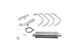 Complete exhaust system 450mm oval carbon silencer suzuki gsf1250 bandit 2007 2016