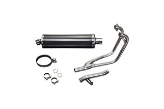 Full exhaust system carbon fiber silencers 450mm bsau yamaha fj1200 1988 1990