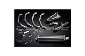 Système d'échappement complet pour Honda Cbr600F 99-00 4-1 450mm, silencieux ovale en carbone