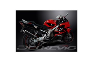 Système d'échappement complet pour Honda Cbr600F 99-00 4-1 450mm, silencieux ovale en carbone