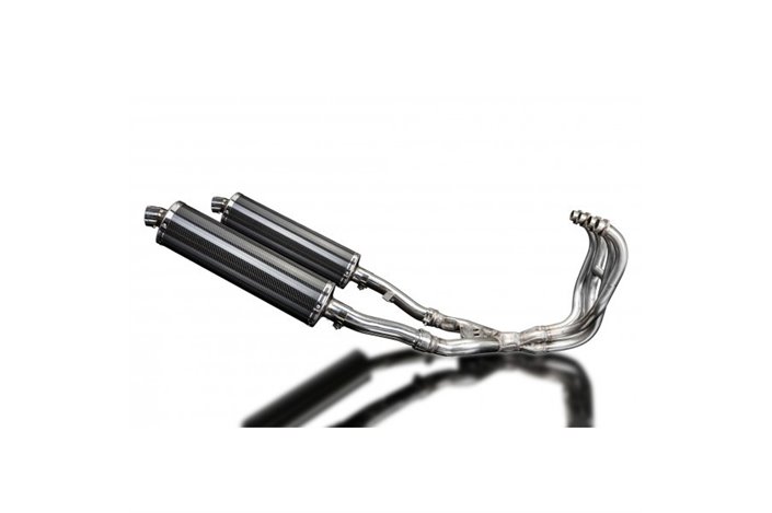 Full Exhaust System for Kawasaki Zzr400/600 1990-2009 4-2 450mm Carbon Mufflers