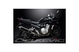 Sistema di scarico completo per Suzuki Gsf1250 Bandit 07-16 450mm Carbon Ovale Silenziatore