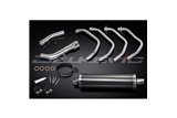 Full Exhaust System for Suzuki Gsf650 Bandit 07-14 450mm Carbon Oval Bsau Muffler