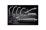 Sistema di scarico completo per Suzuki Gsf1200 Bandit 95-07 450mm Carbon Ovale Bsau Silenziatore