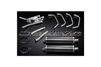 Système d'échappement complet pour Yamaha Xj900 Diversion 1994-03, silencieux ovales en carbone de 450mm