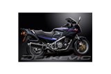 Sistema di scarico completo per Yamaha Fj1200 3Cv 1988-90 4-2 450mm Carbon Ovale Bsau Silenziatori