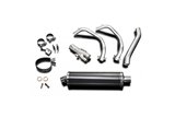 Complete exhaust system bsau oval carbon 450mm honda st1300 pan european 2002 2017