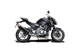 Ligne d'échappement complète silencieux ovale carbone 450mm honda cb650f 2014 2018