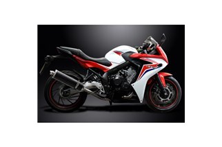 Sistema di scarico completo per Honda Cbr650F Cb650F 14-18 450mm Carbon Ovale Silenziatore