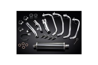 Système d'échappement complet pour Honda Cb1100A 13-17 4-1 450mm, silencieux ovale en carbone