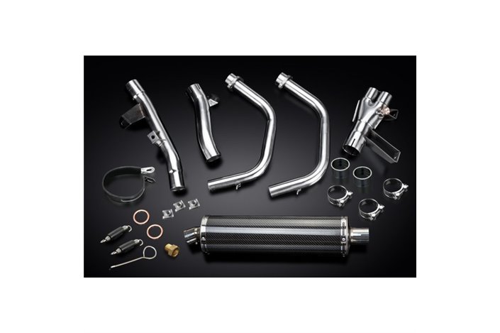 Système d'échappement complet pour Honda Cbr500R Cb500F Cb500X 13-15 450mm silencieux ovale Bsau en carbone