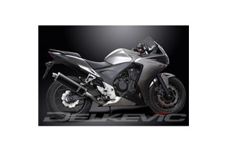 Full Exhaust System for Honda Cbr500R Cb500F Cb500X 13-15 450mm Carbon Oval Bsau Muffler