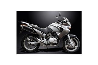 Système d'échappement complet pour Honda Xl125V Varadero, silencieux ovale en carbone de 450mm