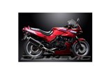 Système d'échappement complet pour silencieux Kawasaki Gpz500S 2-1 450 mm ovale en carbone Bsau