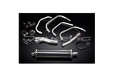 Sistema di scarico completo per silenziatore Kawasaki Zr7S 450mm Carbon Ovale Bsau