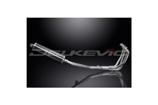 Système d'échappement complet pour Suzuki Gsx750 98-02, silencieux ovale en carbone de 450mm