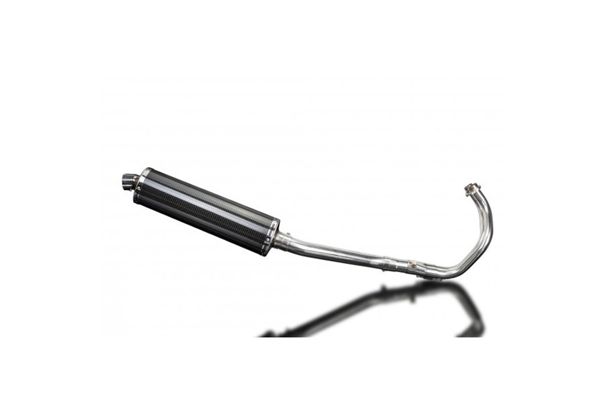 Sistema di scarico completo per Yamaha Mt07 2014-2021 2-1 Silenziatore in carbonio ovale da 450 mm