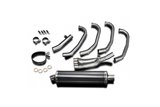 Full exhaust system 4 in 1 oval 450mm carbon Honda CBR 600 F 1987-1990