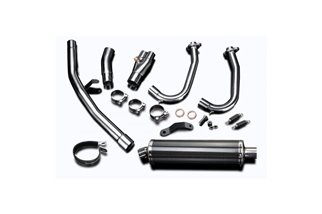 Full exhaust system carbon fiber silencers 450mm bsau kawasaki zzr1400 2012 2020