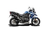 Sistema di scarico completo bsau ovale in carbonio 450mm kawasaki zzr1400 2012 2020