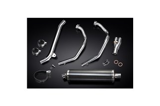 Sistema di scarico completo per Honda Crf1000L Africa Twin 16-19 Silenziatore 450mm Carbon Ovale Bsau