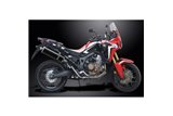 Sistema di scarico completo per Honda Crf1000L Africa Twin 16-19 Silenziatore 450mm Carbon Ovale Bsau