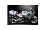 Sistema di scarico completo per Kawasaki Gtr1400 07-20 450mm Ovale Carbon Silenziatore