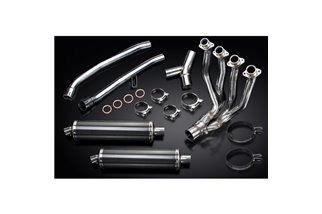 Sistema di scarico completo per Kawasaki Zzr1400 12-20 4-2 450mm Carbon Ovale Bsau Silenziatori