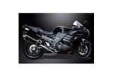 Sistema di scarico completo per Kawasaki Zzr1400 12-20 4-2 450mm Carbon Ovale Bsau Silenziatori