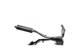 Sistema di scarico completo per Kawasaki Versys 1000 10-14 Full 4-1 450mm Carbon Ovale Bsau Silenziatore