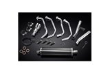 Sistema di scarico completo per Kawasaki Versys 1000 10-14 Full 4-1 450mm Carbon Ovale Bsau Silenziatore