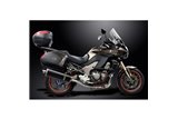 Sistema di scarico completo per Kawasaki Versys 1000 10-14 Full 4-1 450mm Carbon Ovale Bsau Silenziatore