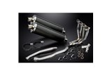 Full Exhaust System for Kawasaki Zzr1400 06-07 4-2 450mm Carbon Oval Bsau Mufflers