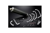 Full Exhaust System for Kawasaki Zzr1100 1990-2001 4-1 450mm Carbon Oval Bsau Mufflers