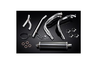 Komplette Abgasanlage für Suzuki Gsx1300R Hayabusa 99–07 Decat Full 4–1 450 mm Carbon Oval Bsau