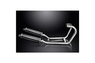 Complete exhaust system for 1200 Thruxton R/Rs 16-22 Oval 450mm Carbon Fiber Muffler 2-2