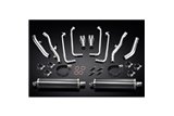 Sistema di scarico completo per Yamaha Fjr1300 01-05 Decat 4-2 450mm Carbon Ovale Bsau Silenziatori