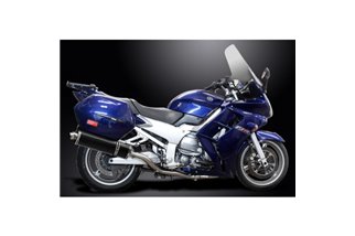 Sistema di scarico completo per Yamaha Fjr1300 01-05 Decat 4-2 450mm Carbon Ovale Bsau Silenziatori