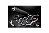 Sistema di scarico completo per Kawasaki Zzr600 D/E Zzr400 K/N 90-09 4-1 Silenziatore in carbonio ovale da 450 mm