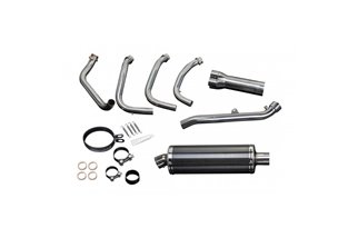 Système d'échappement silencieux entièrement en fibre de carbone 450 mm 4-1 complet Sy Honda CB650R 2019 2021