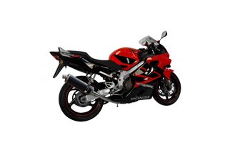 Sistema di scarico completo bsau ovale in carbonio da 350 mm honda CBR1100XX Blackbird